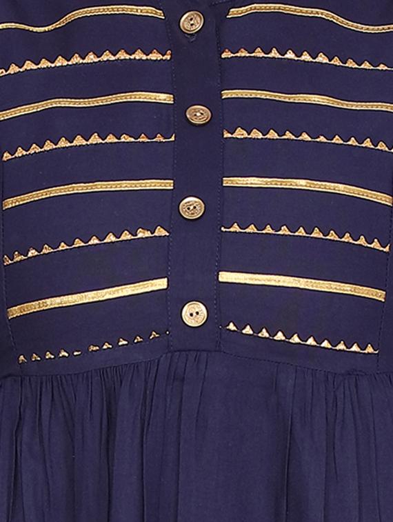 navy blue cotton suit set - 17603360 - Standard Image - 3