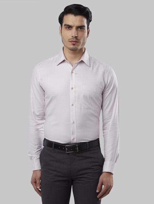 pink self design formal shirt - 17604304 - Standard Image - 0