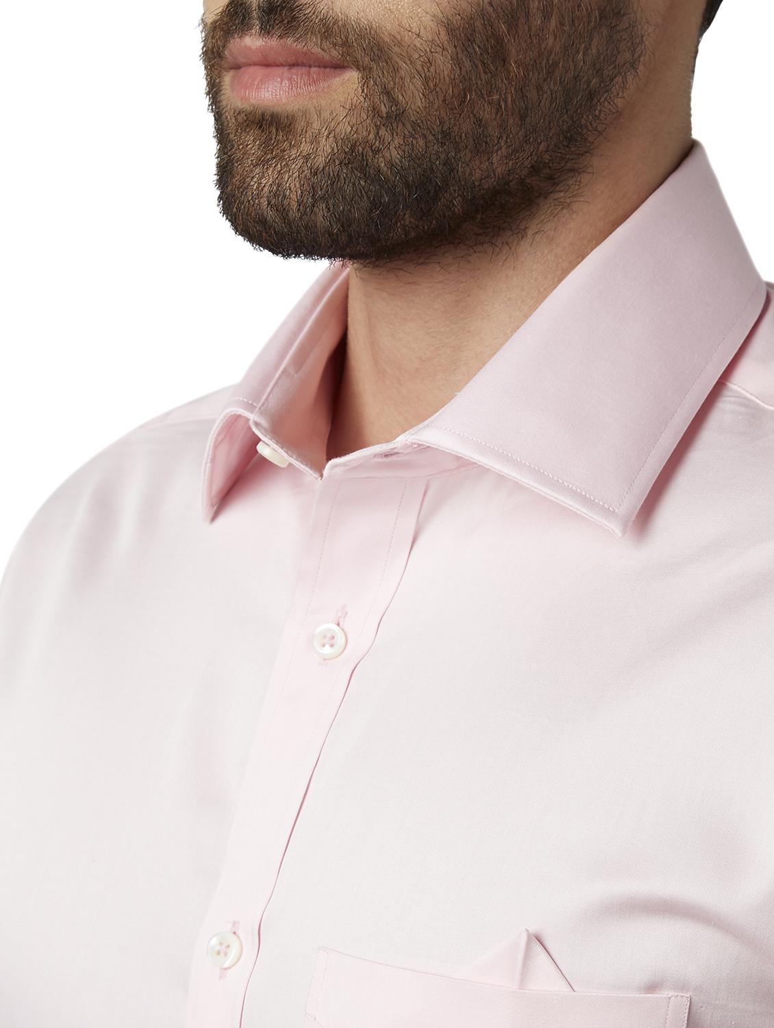 pink solid formal shirt - 17606465 - Standard Image - 5