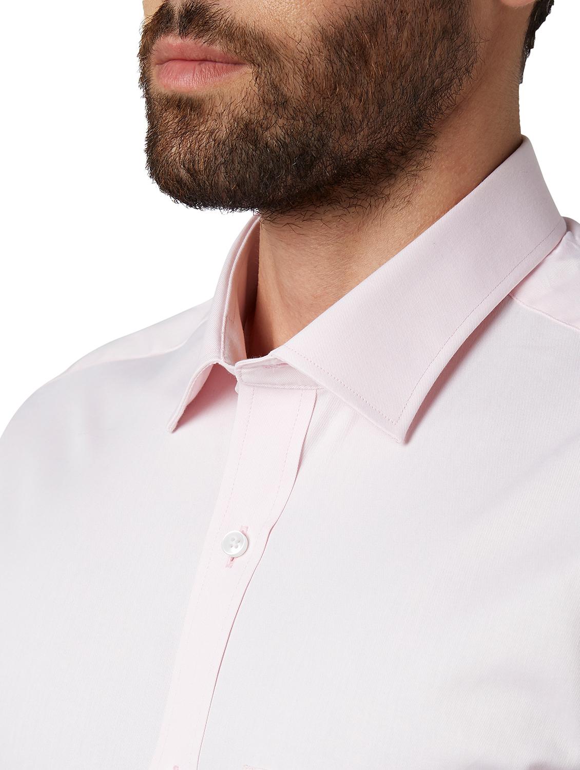 pink solid formal shirt - 17606482 - Standard Image - 5