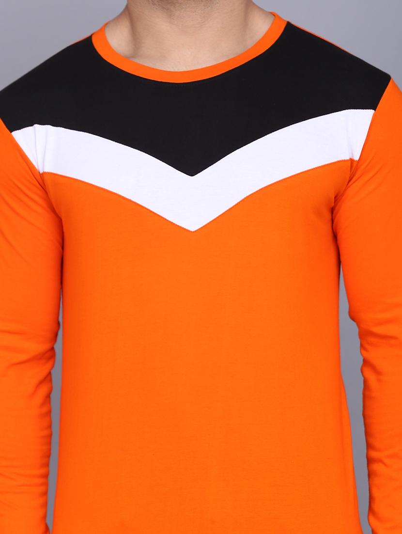 men color block long sleeve t-shirt - 17610295 - Standard Image - 3