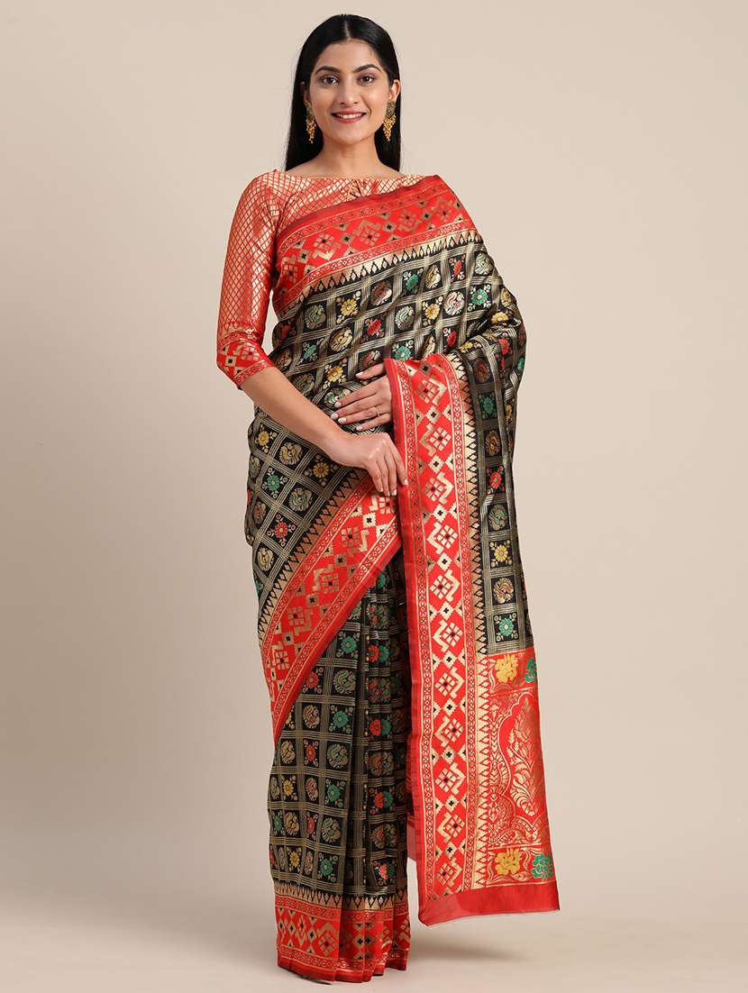 jacquard patola saree with blouse