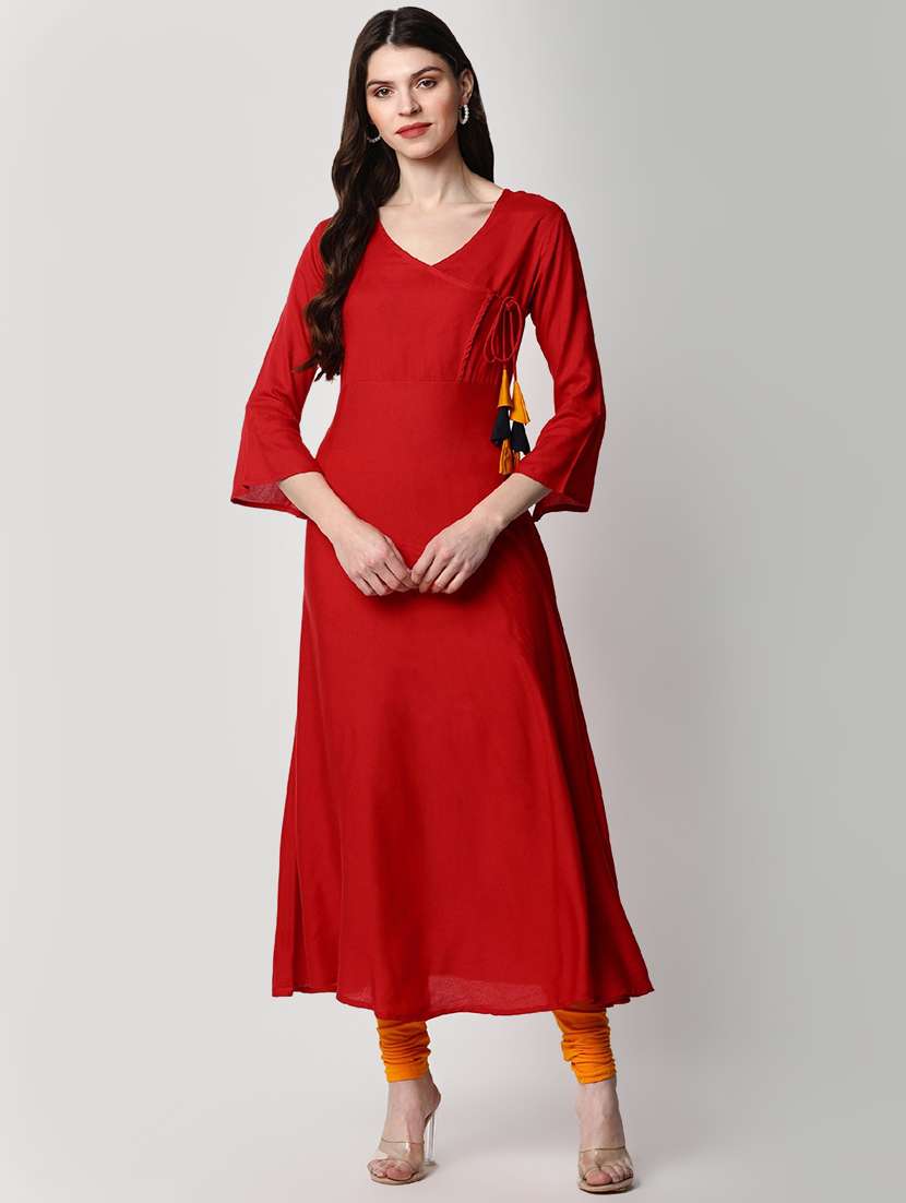 solid a-line kurta