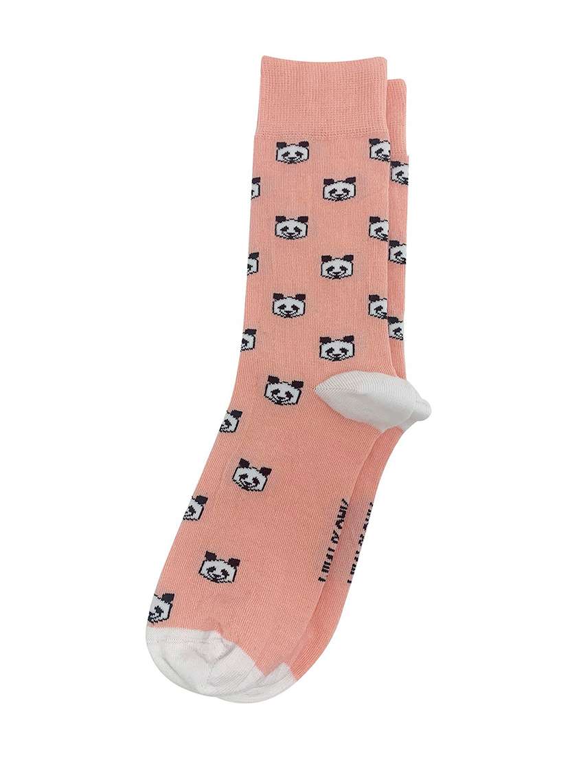 men printed above ankle length socks