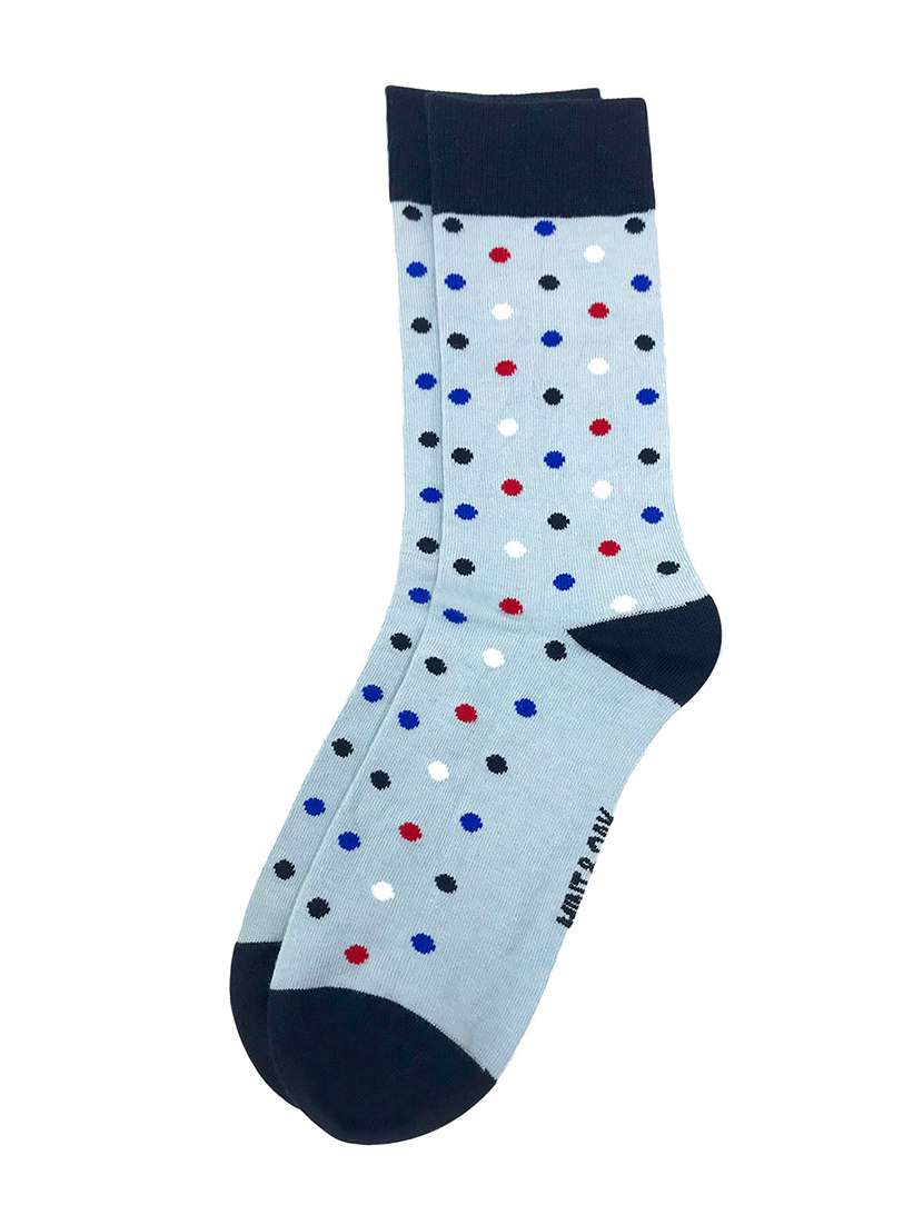 men printed above ankle length socks