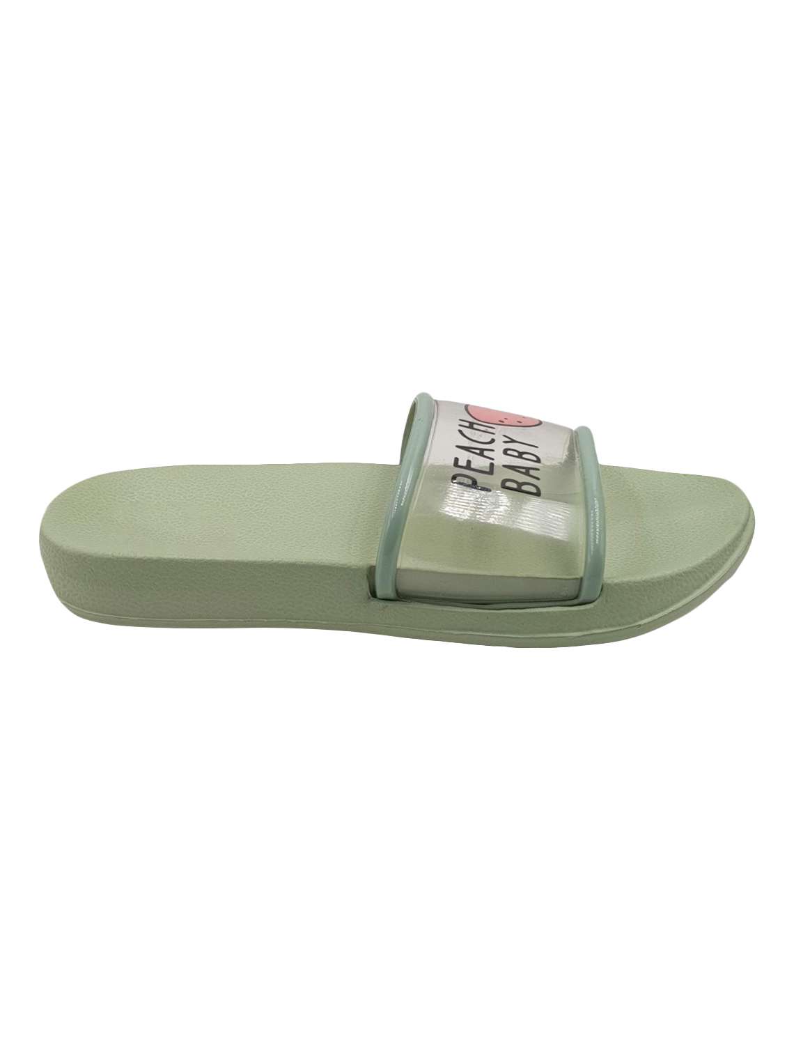 green slip on  flip flop - 17611064 -  Standard Image - 3