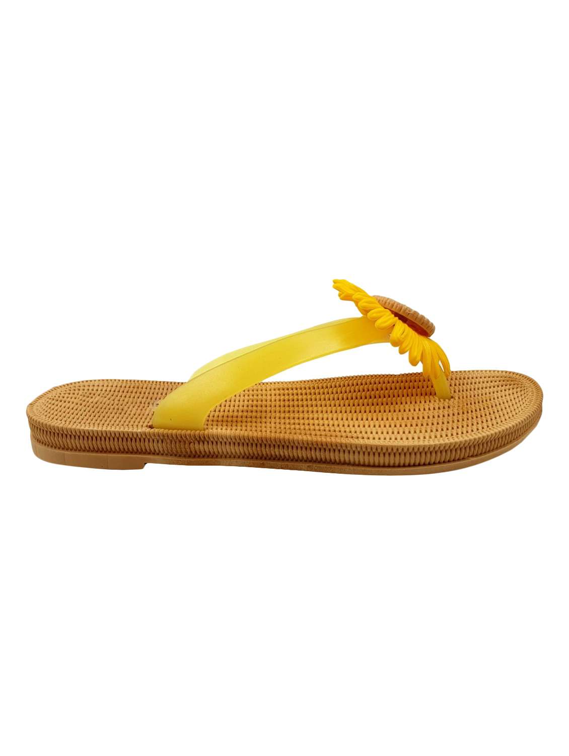 yellow toe separator flip flop - 17611073 -  Standard Image - 3