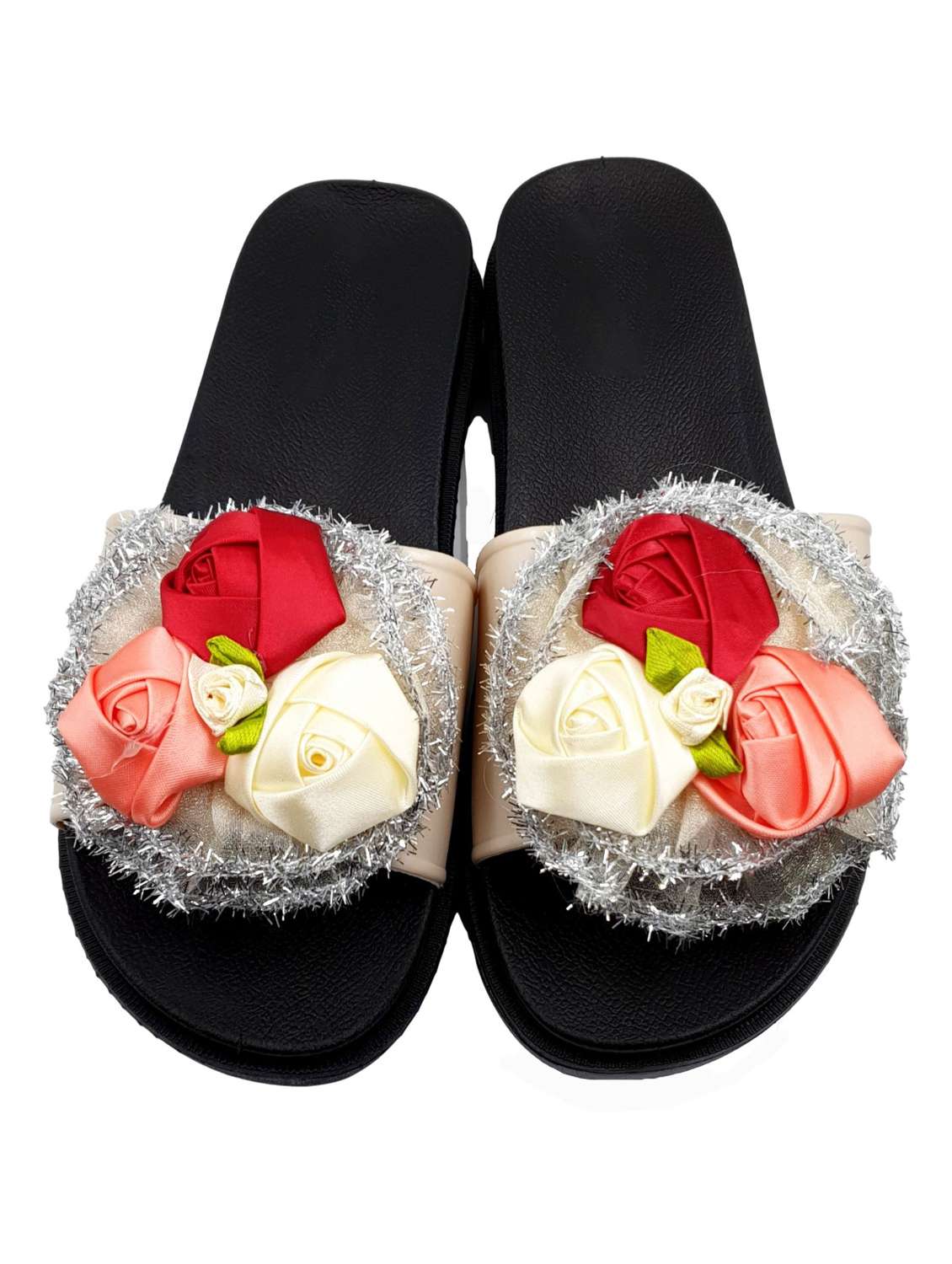 white slip on flip flop - 17611085 - Standard Image - 3