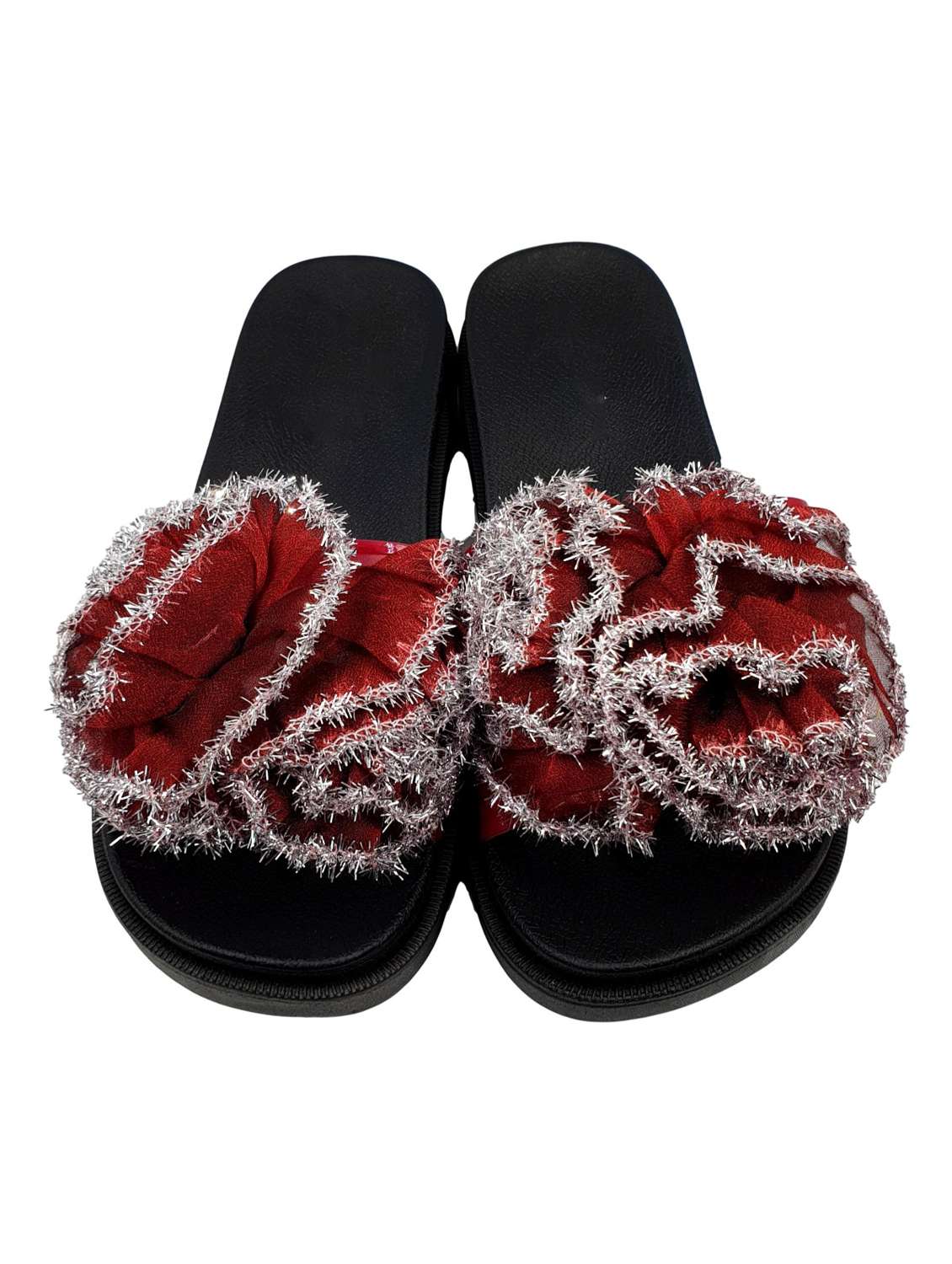 red slip on  flip flop - 17611090 -  Standard Image - 3