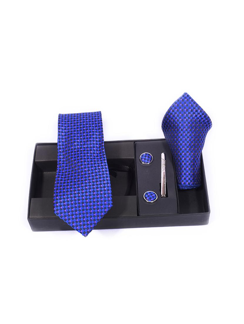 blue polyster tie - 17611316 - Zoom Image - 0
