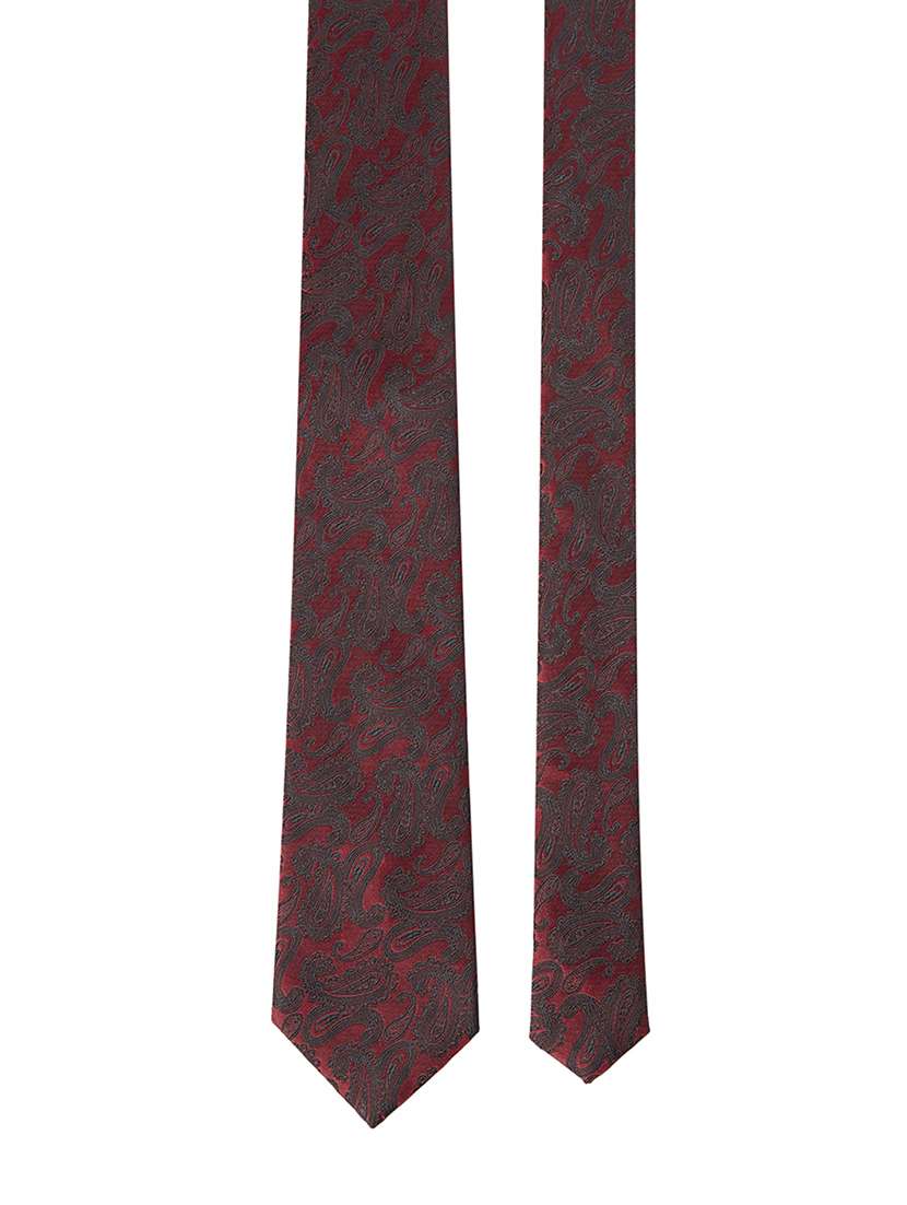 maroon polyester tie  - 17611670 -  Standard Image - 3