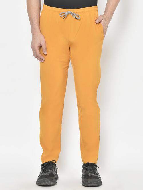 orange solid full length track pant - 17611781 - Standard Image - 0