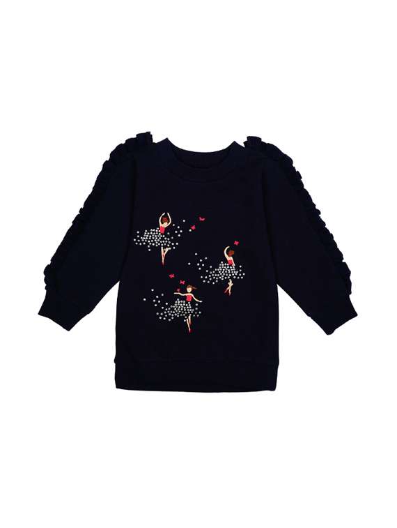 girls graphic sweatshirt