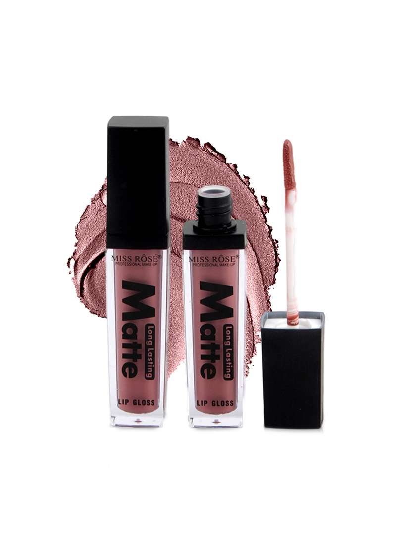 miss rose liquid smooth matte long lasting shine lipgloss 7701-002m 04 - 17613359 - Zoom Image - 0