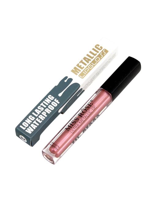 miss rose professtional long lasting waterproof mattalic shiny lipgloss 7701-027 28 - 17613460 - Standard Image - 0