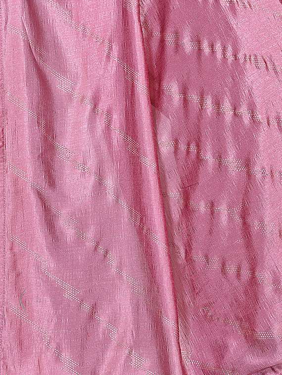 foil printed saree with blouse - 17613534 - Standard Image - 3