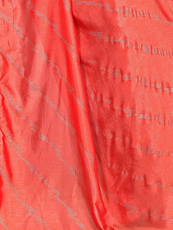 foil printed saree with blouse - 17613542 - Standard Image - 3