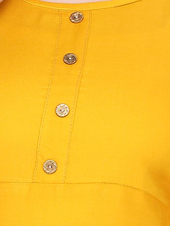 yellow cotton suit set - 17614376 - Standard Image - 3