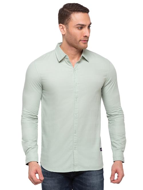 mens solid casual shirt - 17615478 - Standard Image - 0