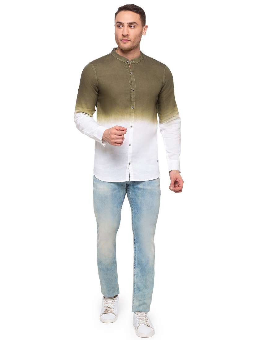 mens ombre casual shirt - 17615499 -  Standard Image - 3