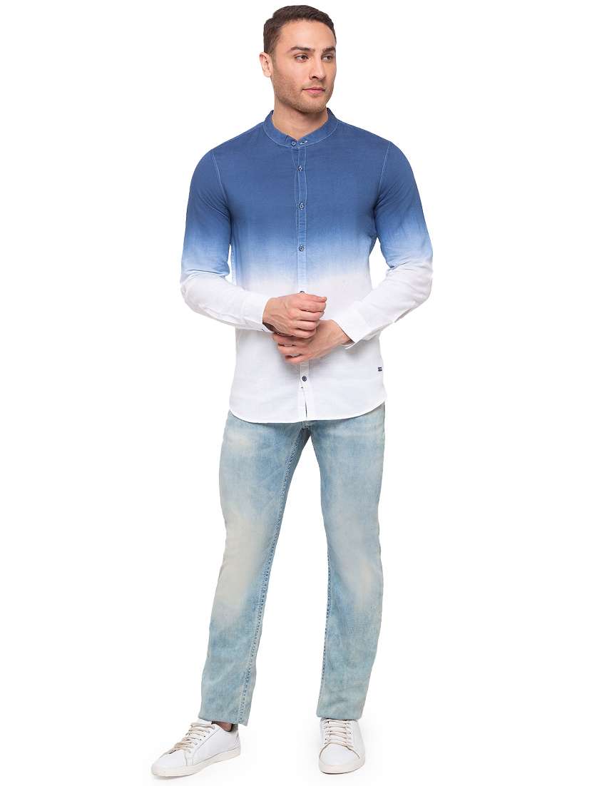 mens ombre casual shirt - 17615500 -  Standard Image - 3