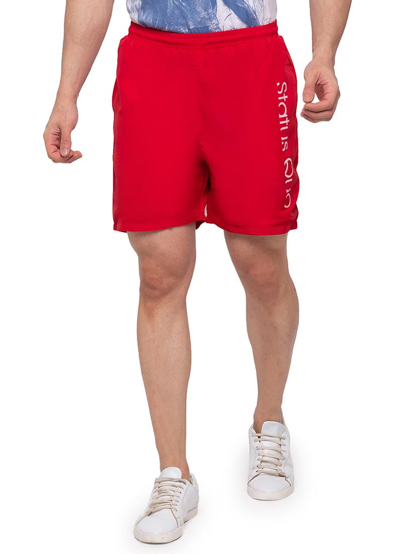 red printed shorts - 17615515 -  Zoom Image - 0