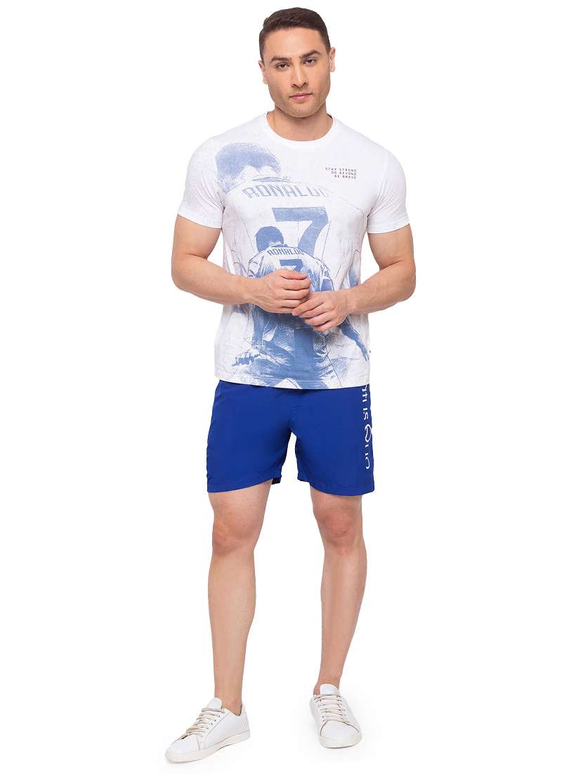 blue printed shorts - 17615516 -  Standard Image - 3
