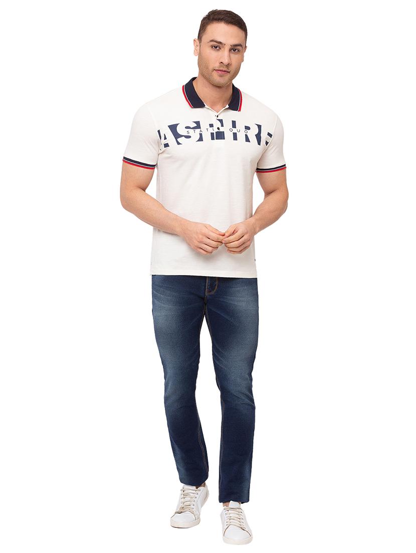 off white printed polo t-shirt - 17615561 - Standard Image - 3