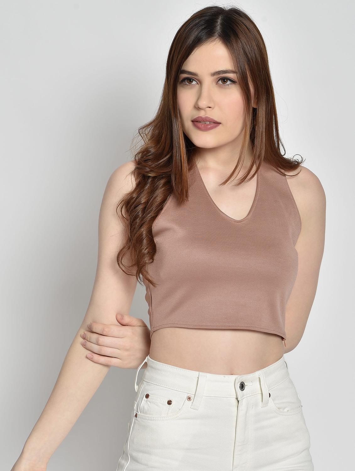 halter neck crop top - 17619884 -  Zoom Image - 0
