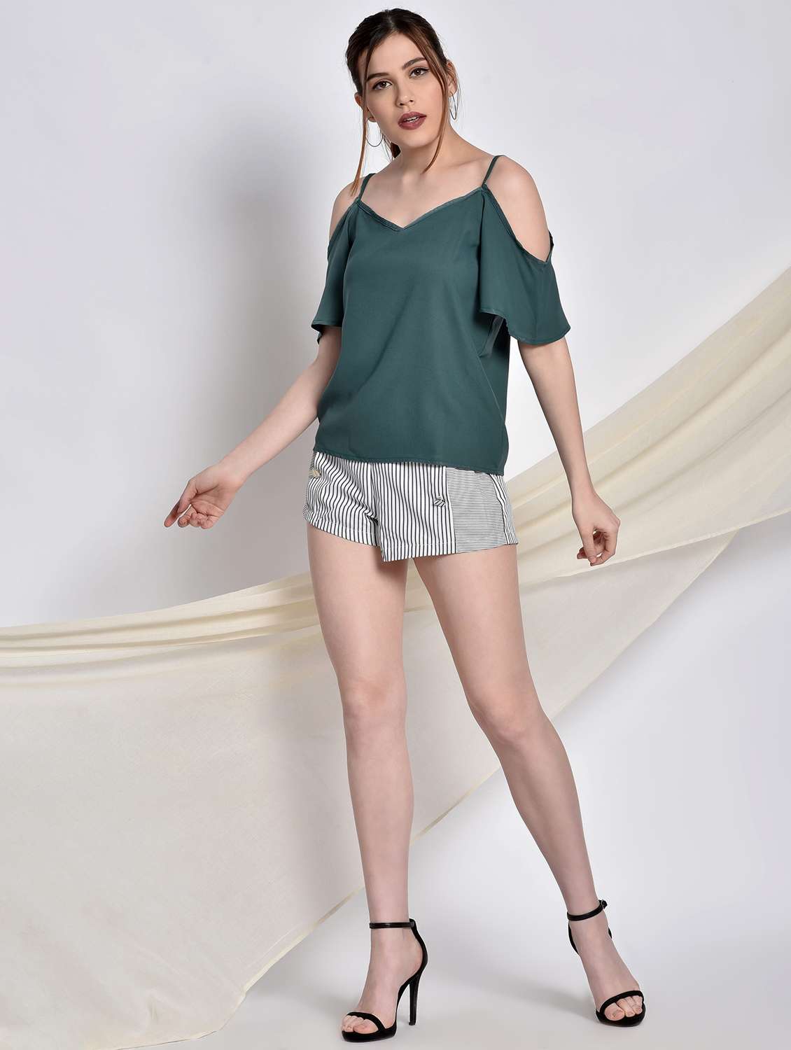 women's straight shoulder strap top - 17619886 -  Standard Image - 3