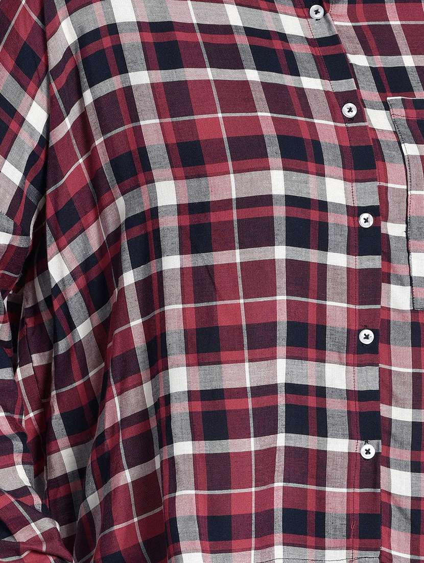 long sleeved checkered shirt - 17619899 - Standard Image - 3