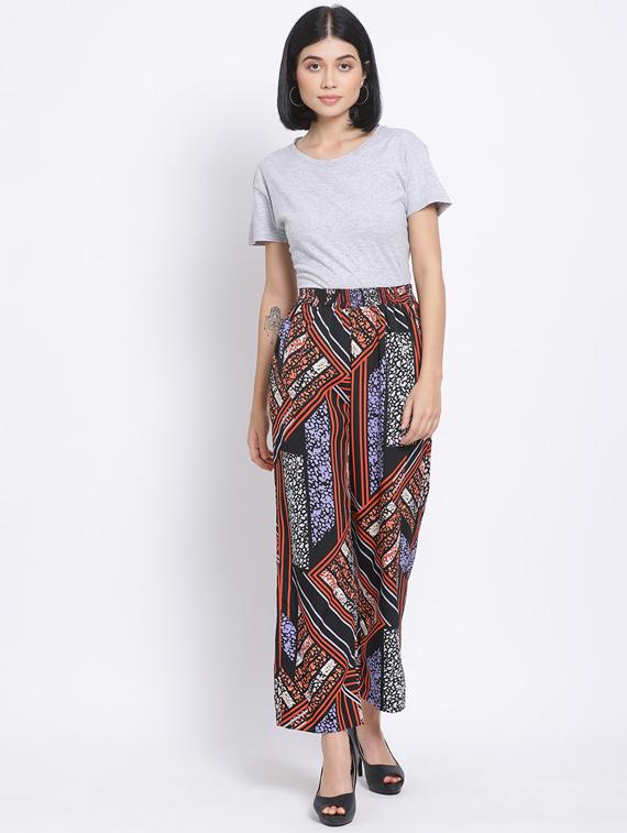 high rise wide leg trouser - 17620607 - Standard Image - 3