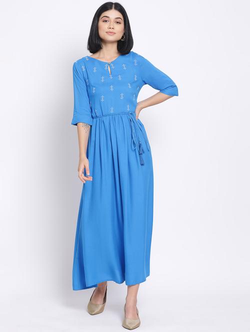 tie front maxi dress - 17620626 - Standard Image - 0