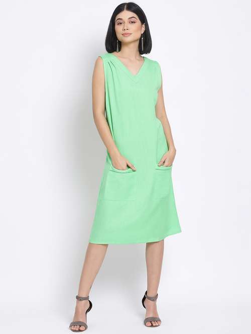 women's solid dress - 17620633 - Standard Image - 0