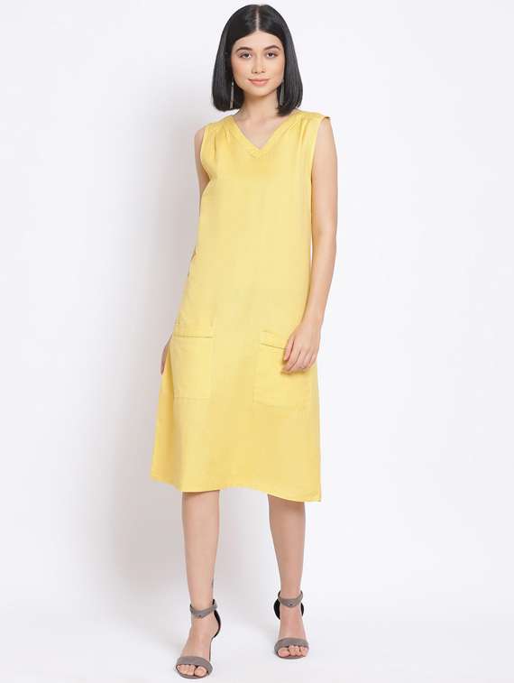 women's solid dress - 17620634 - Zoom Image - 0