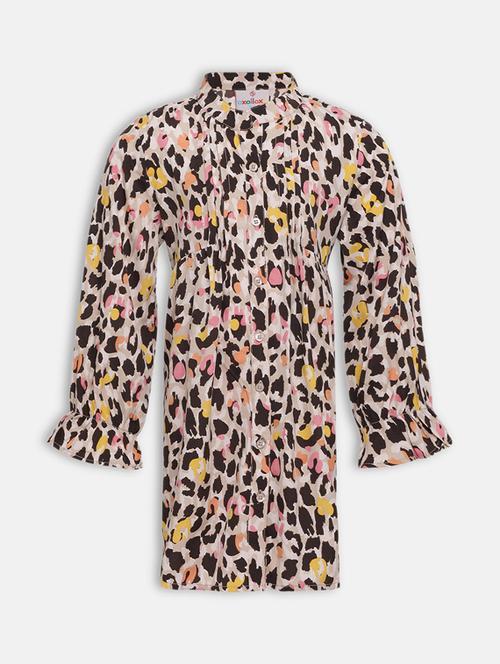 girls mandarin collar three quarter sleeves dress - 17620823 -  Standard Image - 0