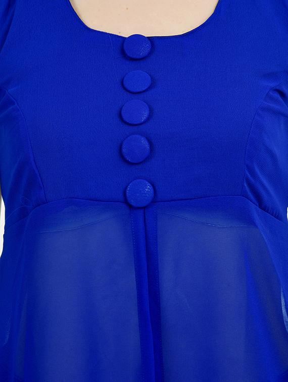 front slit sheer tunic - 17623365 - Standard Image - 3