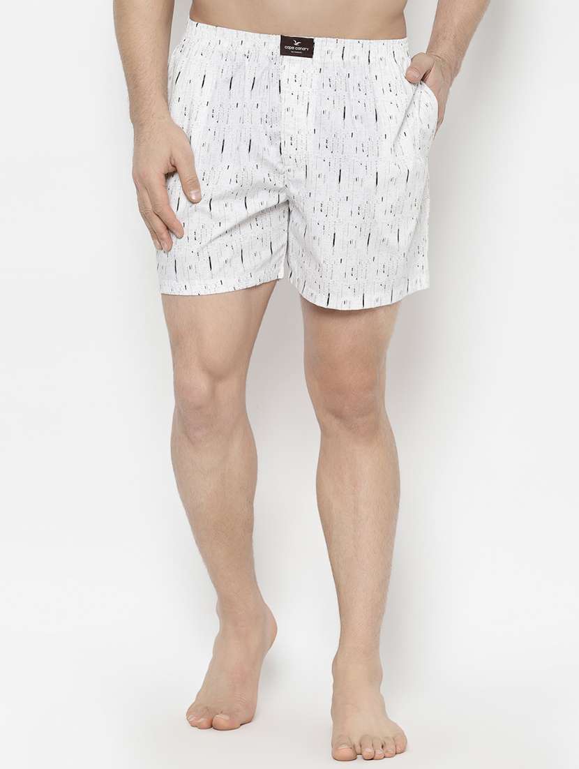 white printed boxers - 17623512 - Zoom Image - 0