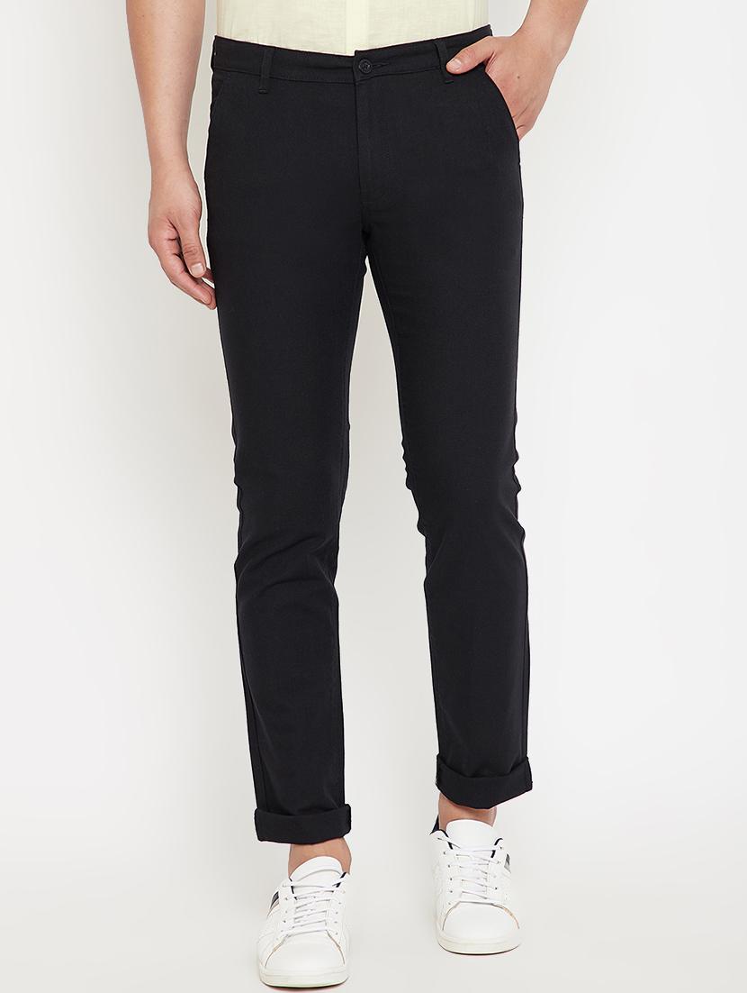 black solid chinos - 17623953 - Zoom Image - 0