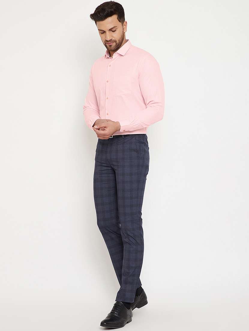 pink printed formal shirt - 17623996 - Standard Image - 3