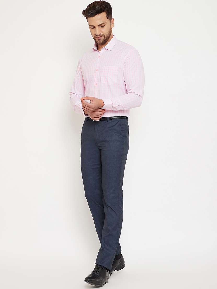 pink checkered formal shirt - 17623998 -  Standard Image - 3