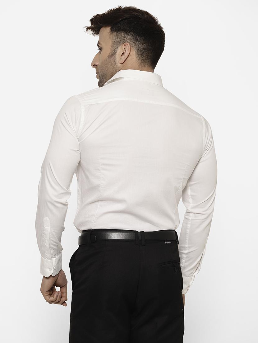 mens solids formal shirt - 17626523 - Standard Image - 3