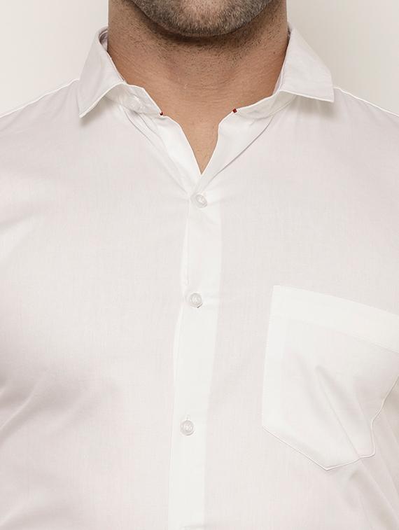 mens solids formal shirt - 17626523 - Standard Image - 5