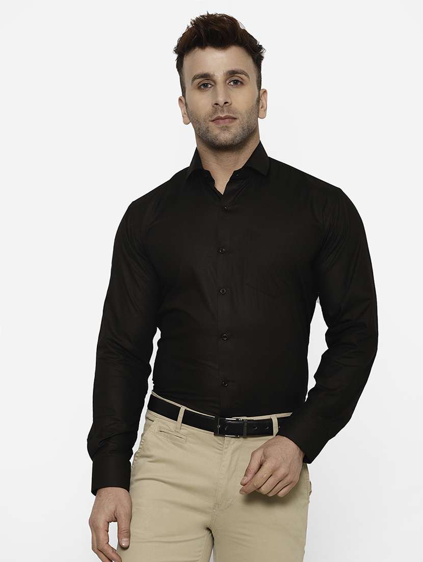 mens solids formal shirt