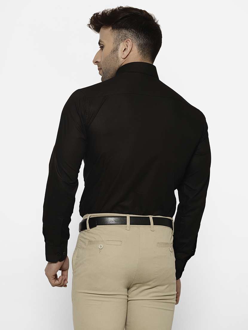 mens solids formal shirt - 17626526 -  Standard Image - 3