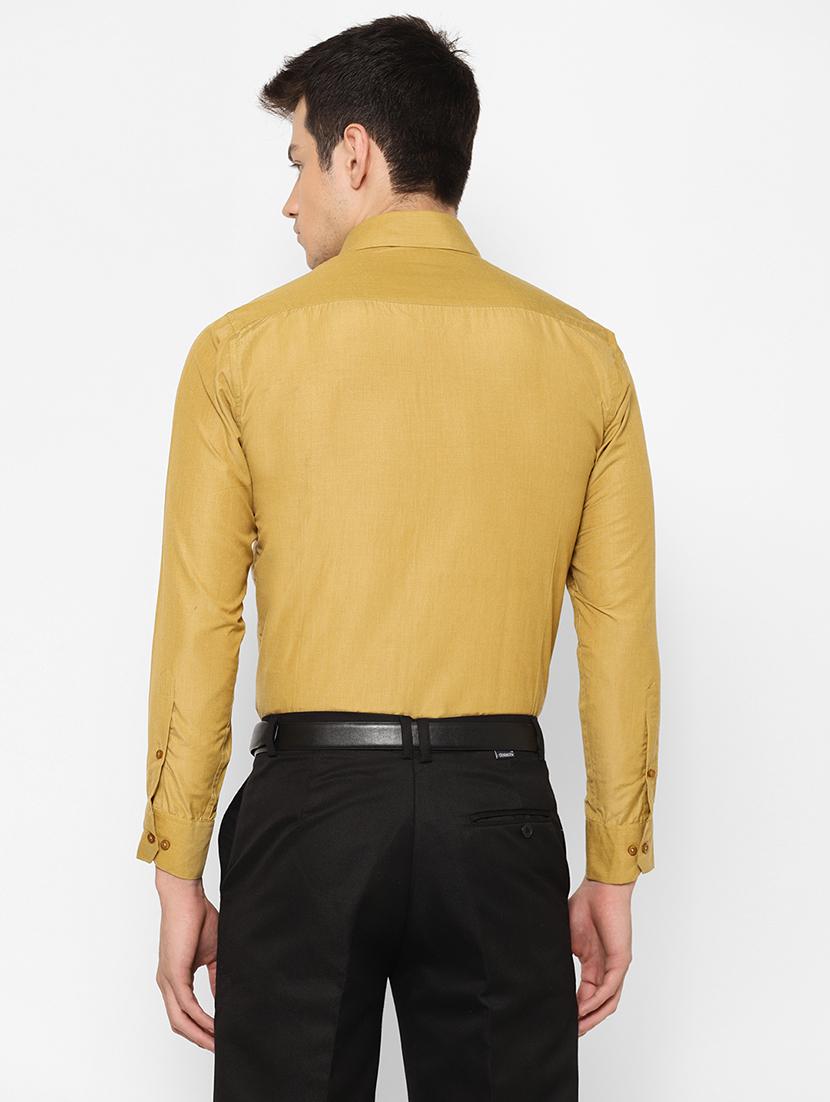 mens solids formal shirt - 17626544 - Standard Image - 3