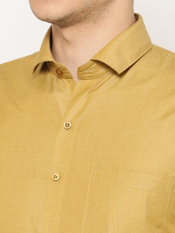 mens solids formal shirt - 17626544 - Standard Image - 5