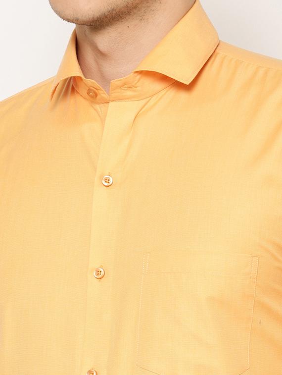 mens solids formal shirt - 17626545 - Standard Image - 5