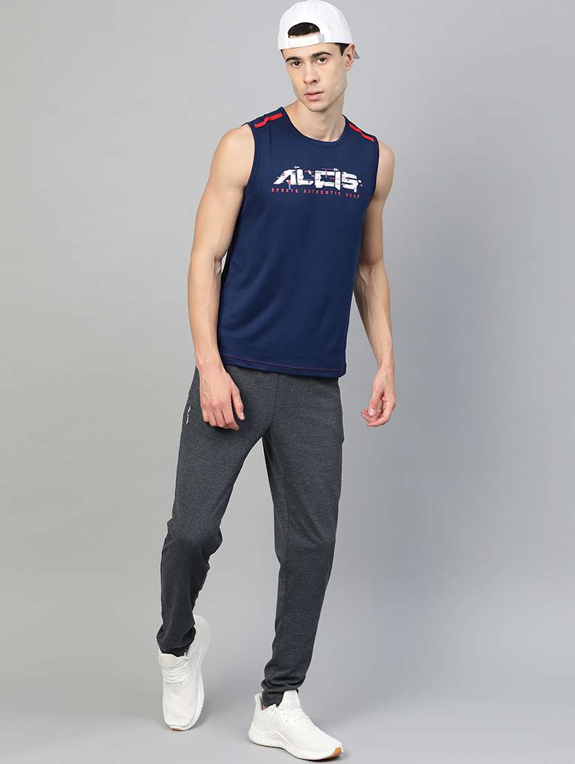 navy blue printed t-shirt - 17628157 - Standard Image - 3