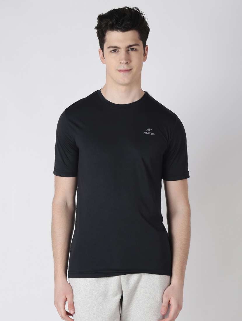 black solid t-shirt - 17628180 - Zoom Image - 0
